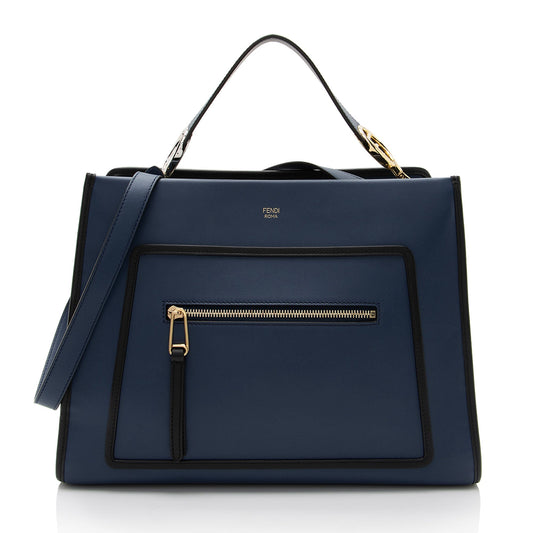 Luxury FendiCalfskin Runaway Medium Tote (SHF-MJuMww)