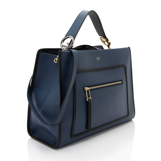 Luxury FendiCalfskin Runaway Medium Tote (SHF-MJuMww)