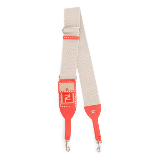 Fendi Canvas & Leather Shoulder Bag Strap