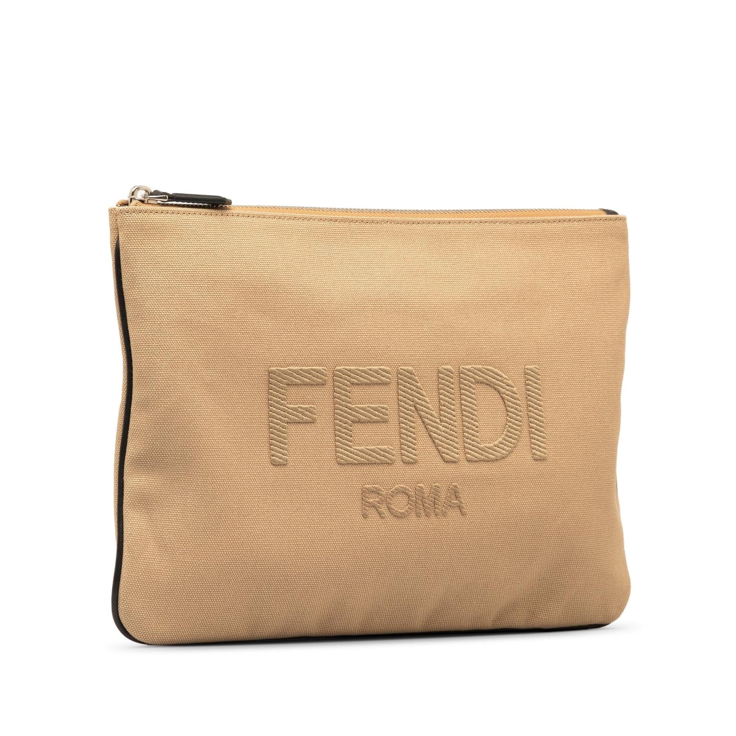 Luxury FendiCanvas Roma Clutch (SHG-oJP68f)