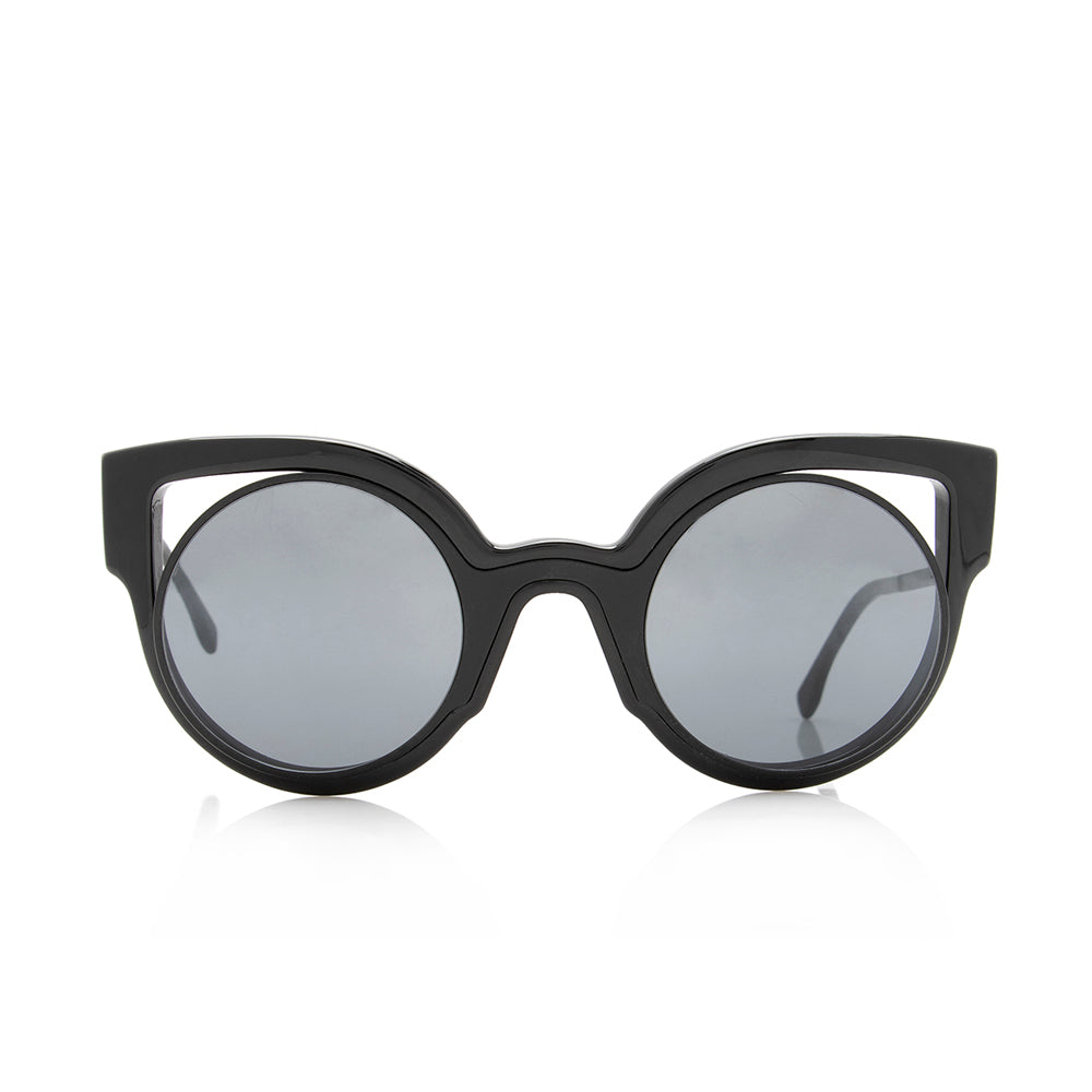 Luxury FendiCutout Cat Eye Sunglasses (SHF-17274)