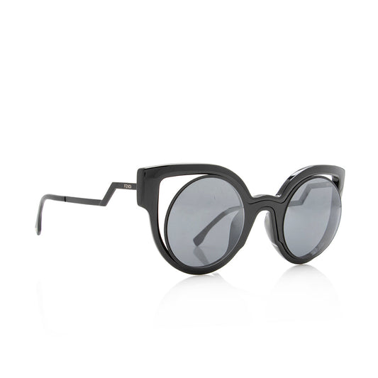 Luxury FendiCutout Cat Eye Sunglasses (SHF-17274)