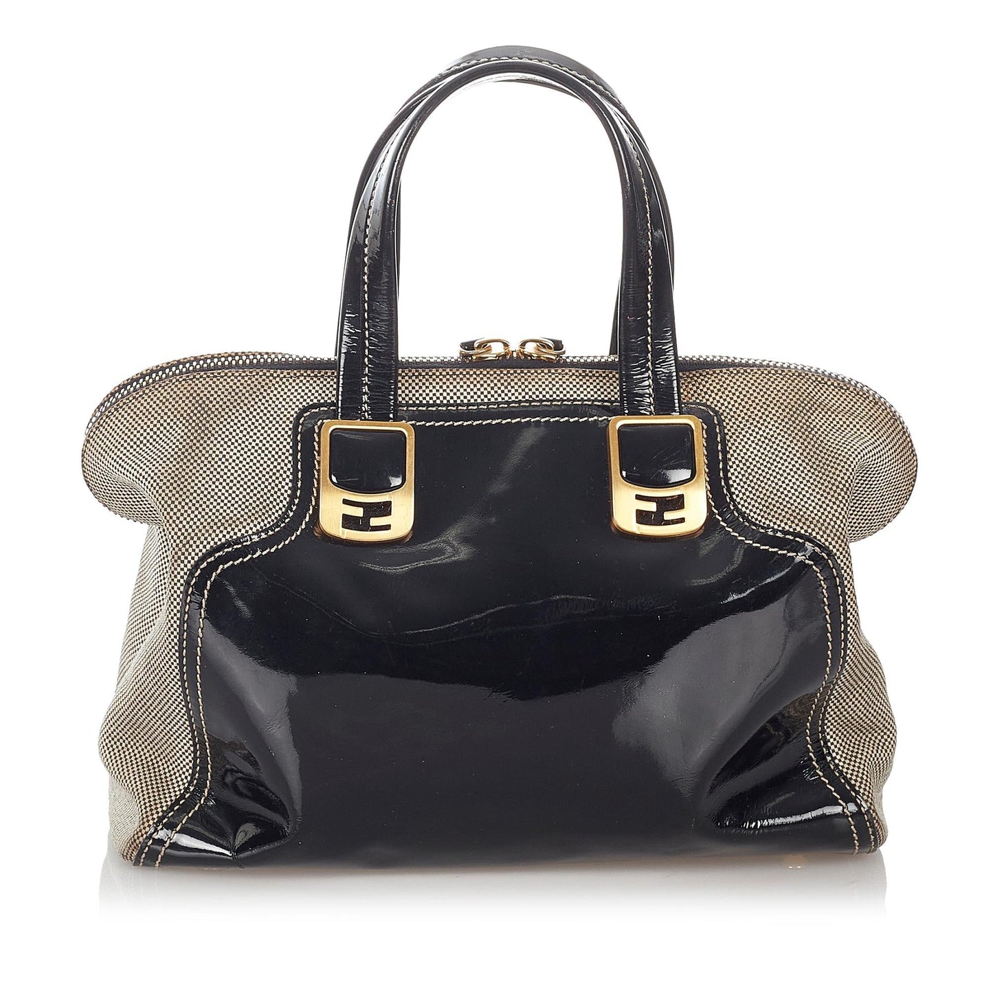 Luxury FendiChameleon Patent Leather Satchel (SHG-26854)