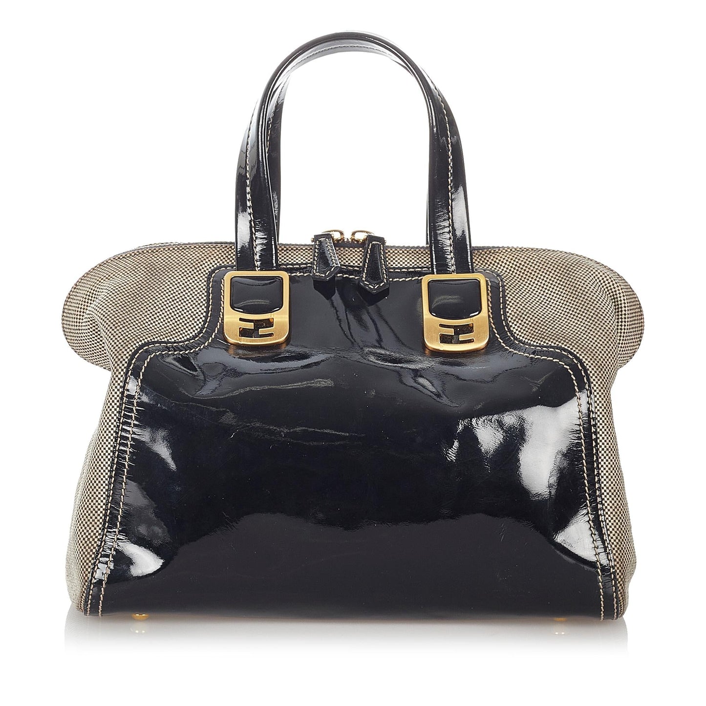 Luxury FendiChameleon Patent Leather Satchel (SHG-26854)
