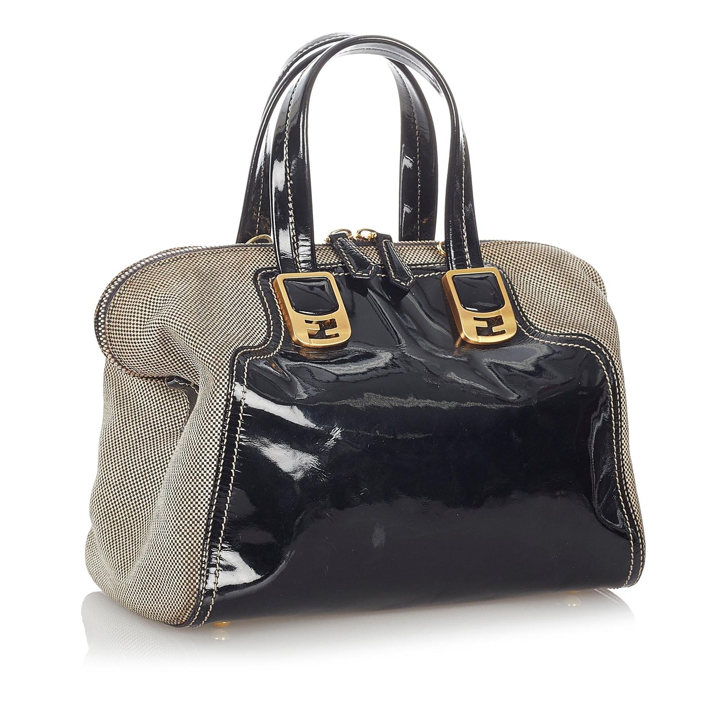 Luxury FendiChameleon Patent Leather Satchel (SHG-26854)