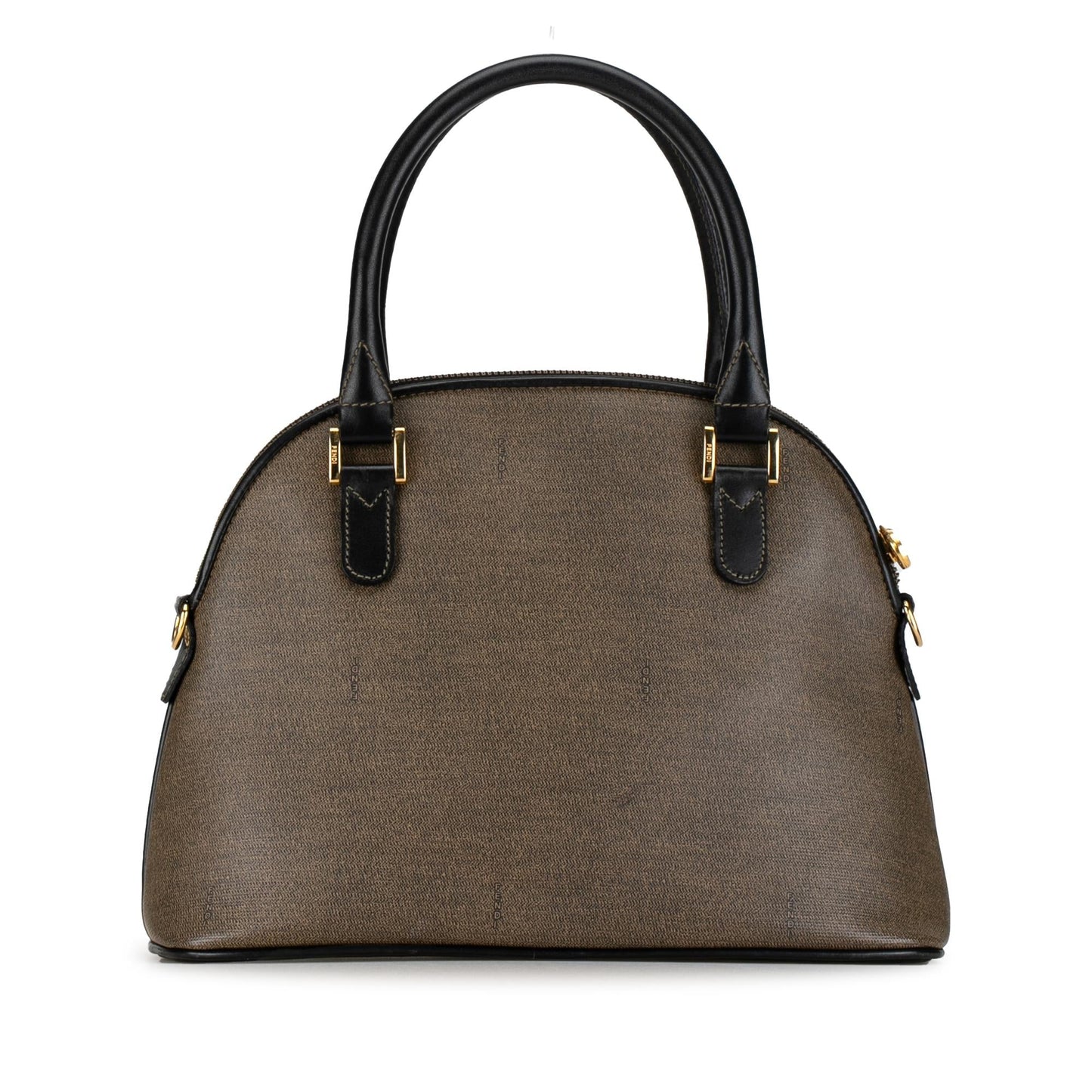 Luxury FendiCoated Canvas Dome Satchel (SHG-iVEUje)