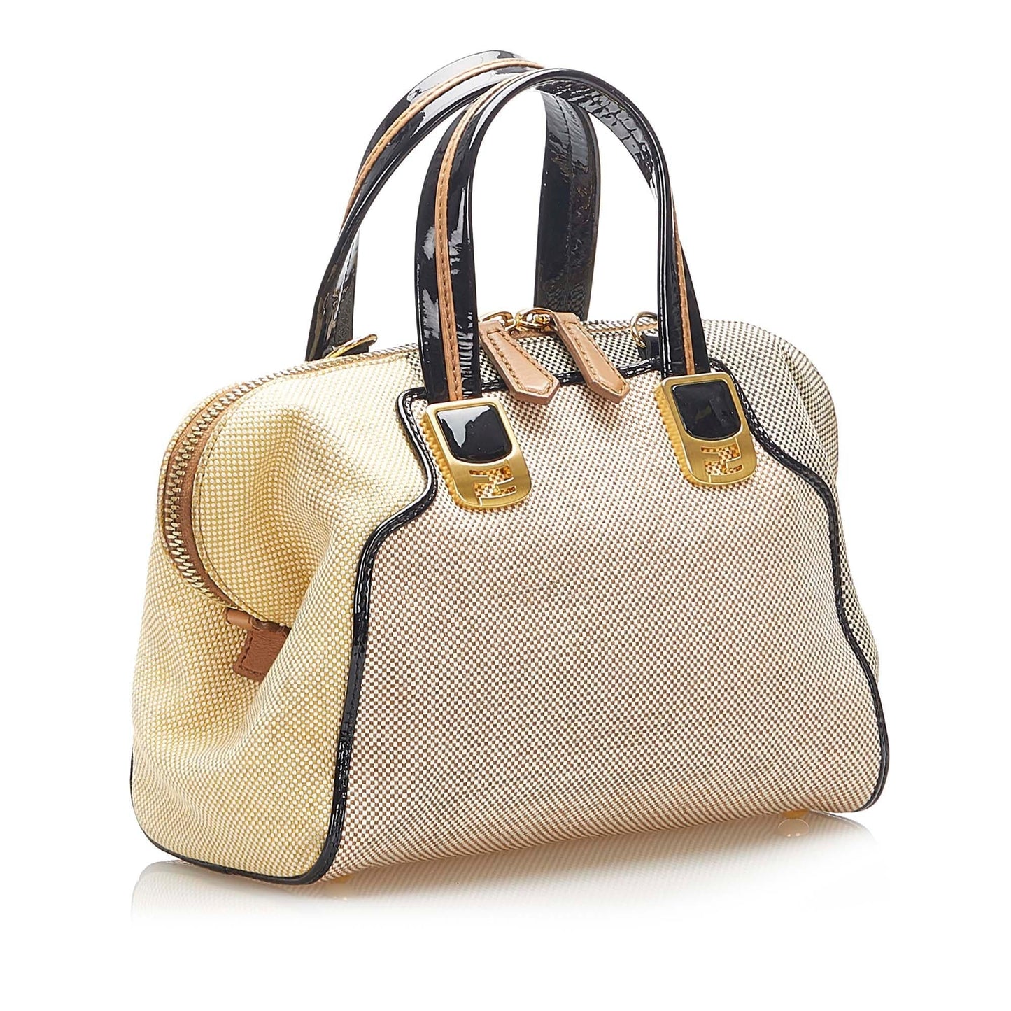 Luxury FendiColorblock Canvas Chameleon (SHG-22352)