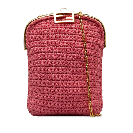 Luxury FendiCrochet Baguette Phone Bag (SHG-8FMN6T)