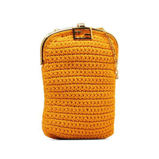 Luxury FendiCrochet Baguette Phone Bag (SHG-uAlpHd)