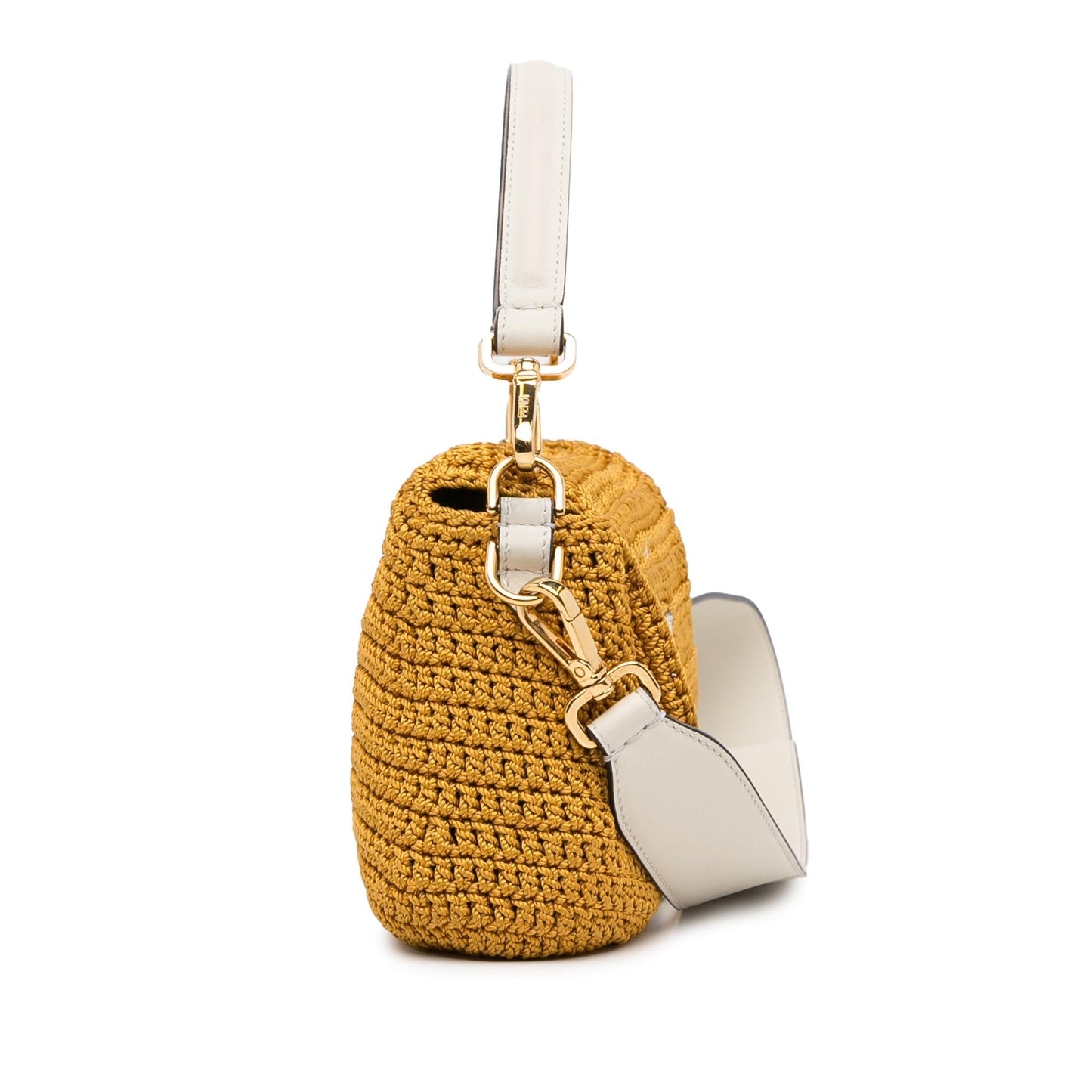 Luxury FendiCrochet Raffia Baguette Satchel (SHG-qh4feG)
