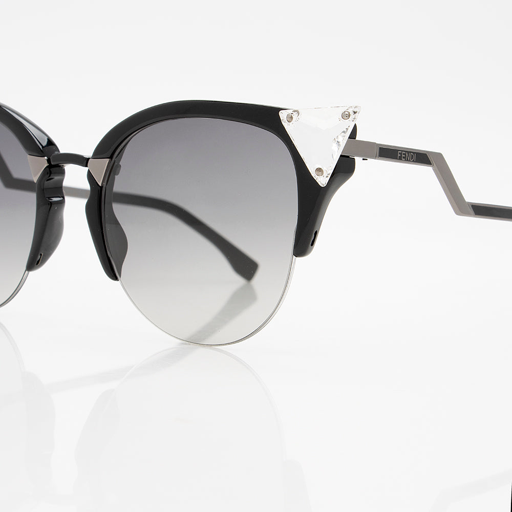 Luxury FendiCrystal Cat Eye Sunglasses (SHF-14387)