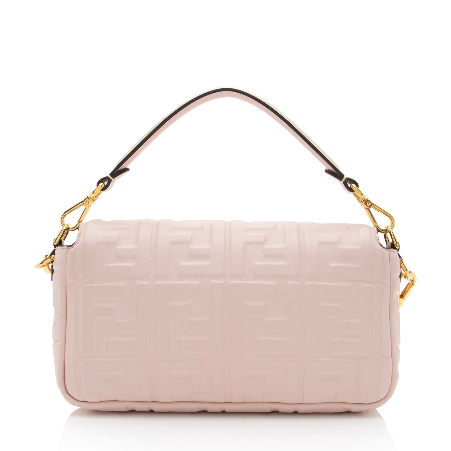 Luxury FendiEmbossed Leather FF 1974 Baguette Shoulder Bag (SHF-sC62ds)