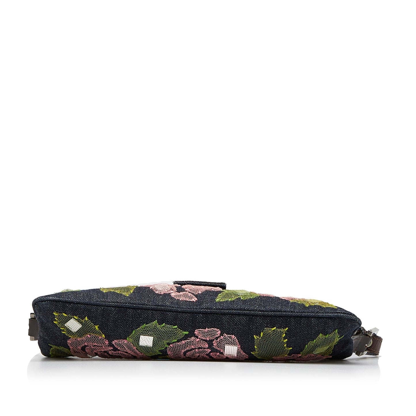 Luxury FendiEmbroidered Denim Baguette (SHG-5ryBUo)
