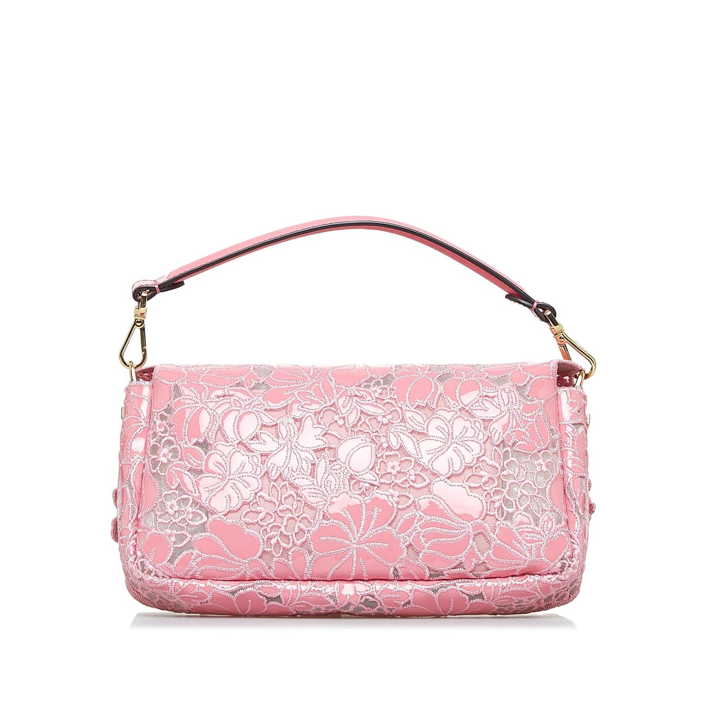 Luxury FendiEmbroidered Lace Baguette (SHG-GlR2r8)
