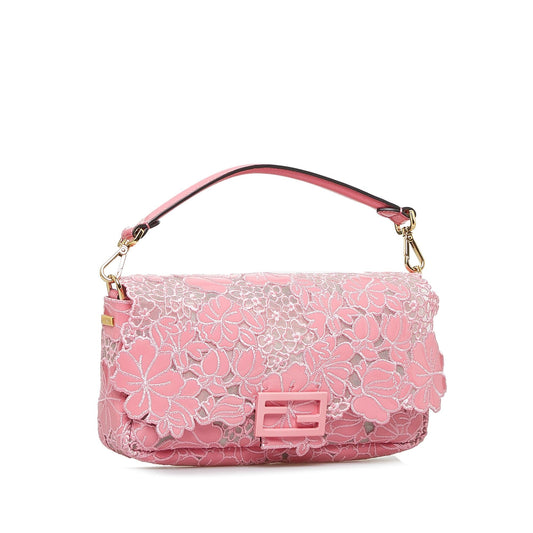 Luxury FendiEmbroidered Lace Baguette (SHG-GlR2r8)