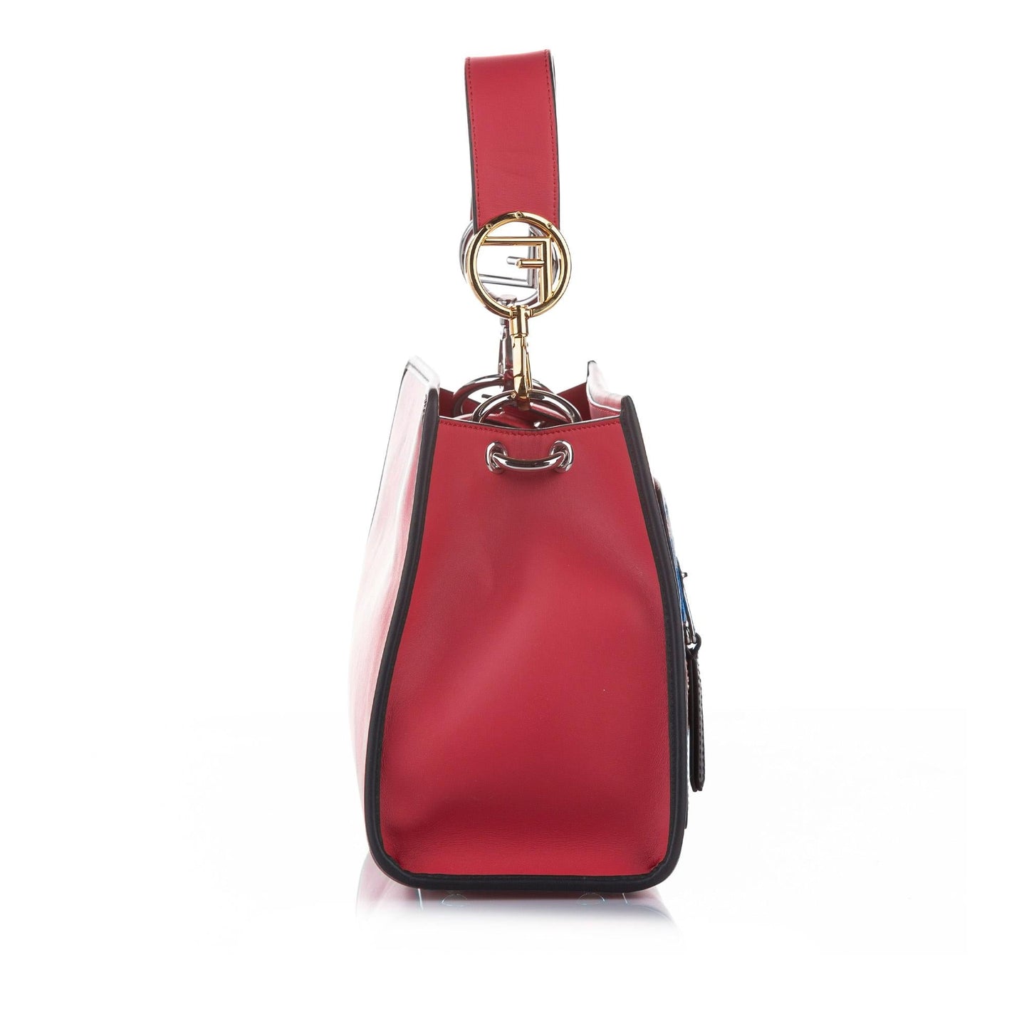 Luxury FendiEmbroidered Runaway Leather Satchel (SHG-22712)