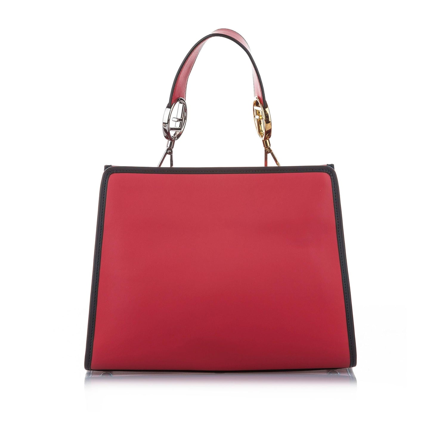 Luxury FendiEmbroidered Runaway Leather Satchel (SHG-22712)