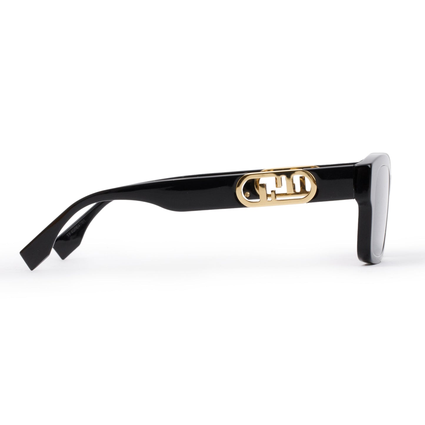 Fendi FE0050I Black Acetate O'Lock Cat-Eye Sunglasses