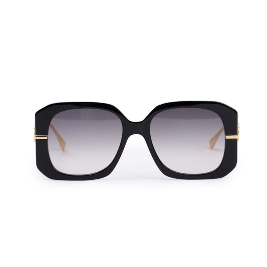Fendi FE400651 Black Acetate Fendigraphy Logo Sunglasses