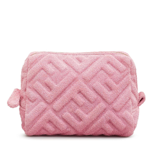 Luxury FendiFF 1974 Terry Cloth Pouch (SHG-opwMp7)