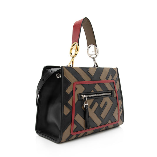 Luxury FendiFF Calfskin Century Runaway Small Tote (SHF-6Kw03X)