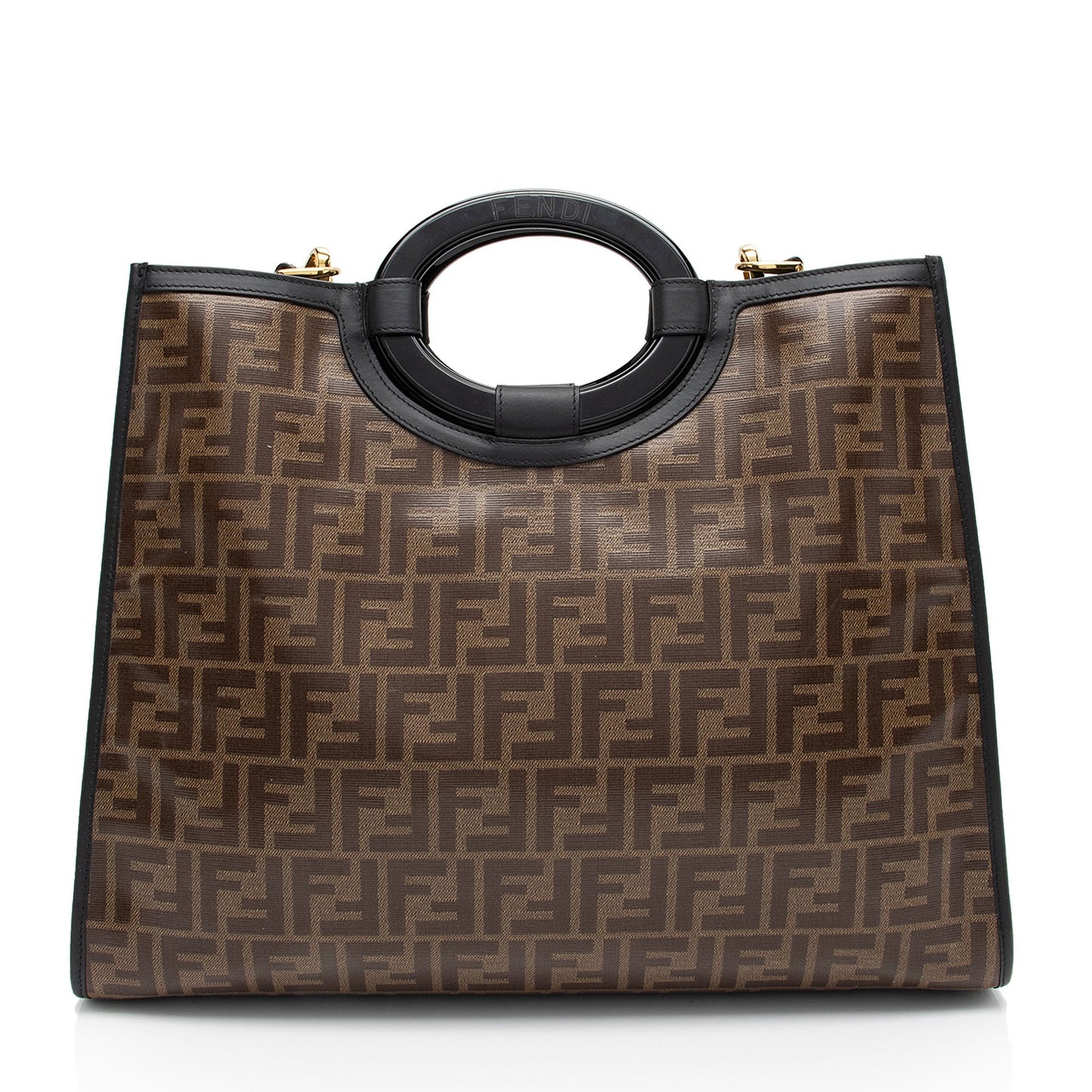 Luxury FendiFF Coated Canvas 1974 Runaway Shopper Tote (SHF-tIEaHe)