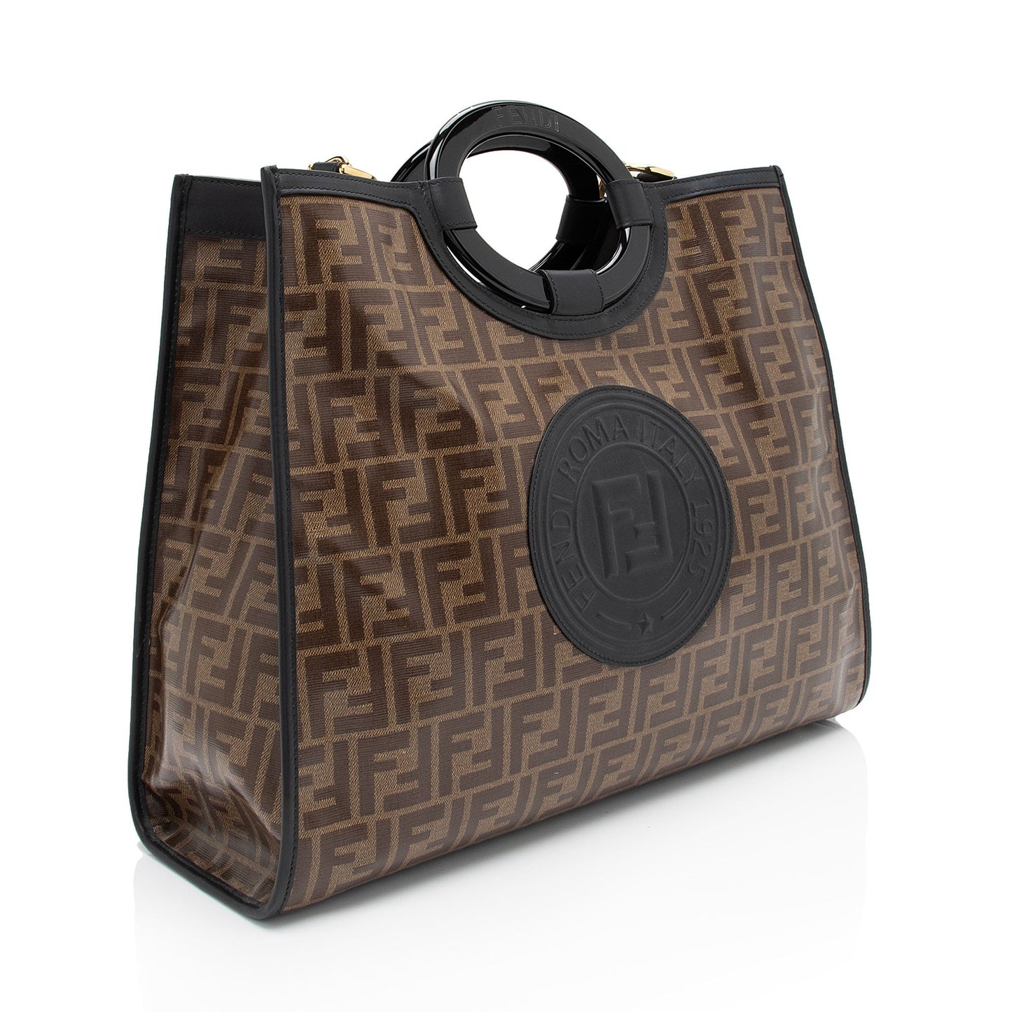 Luxury FendiFF Coated Canvas 1974 Runaway Shopper Tote (SHF-tIEaHe)