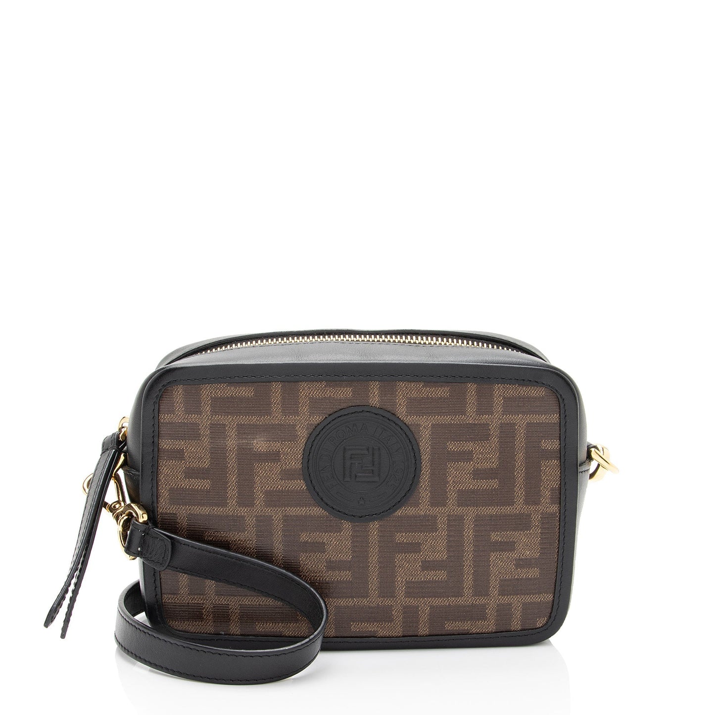 Luxury FendiFF Coated Canvas 1974 Mini Camera Bag (SHF-MMT6uv)