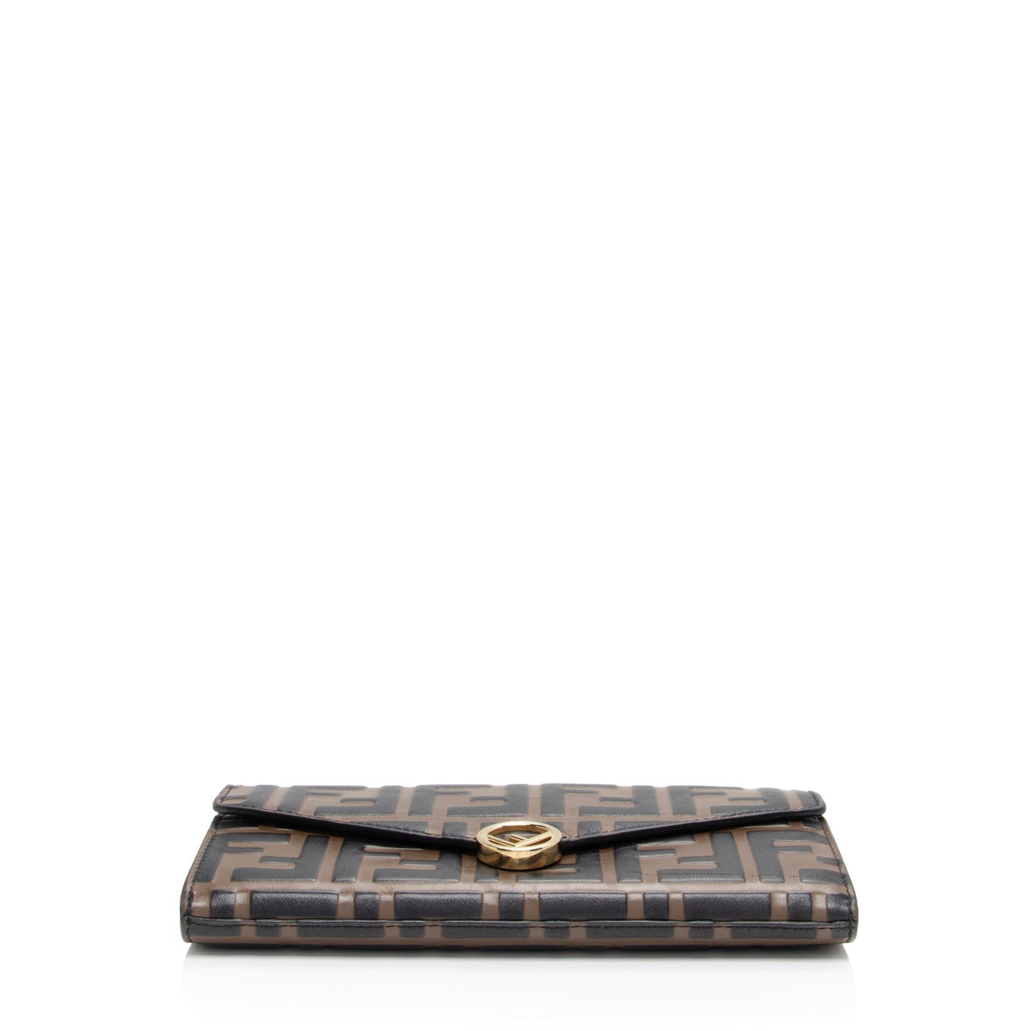 Luxury FendiFF Embossed 1974 Continental Envelope Wallet on Chain (SHF-Vm6c4g)