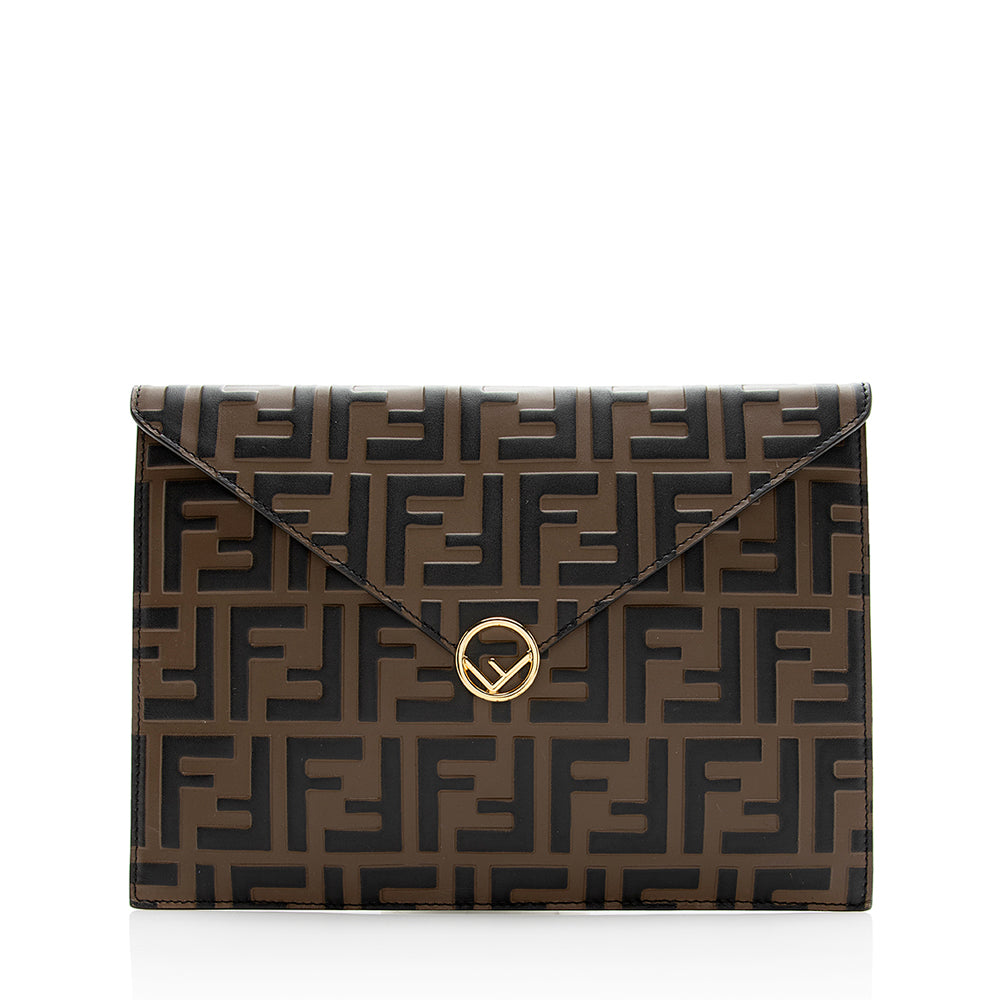 Luxury FendiFF Embossed 1974 Envelope Pouch (SHF-20977)