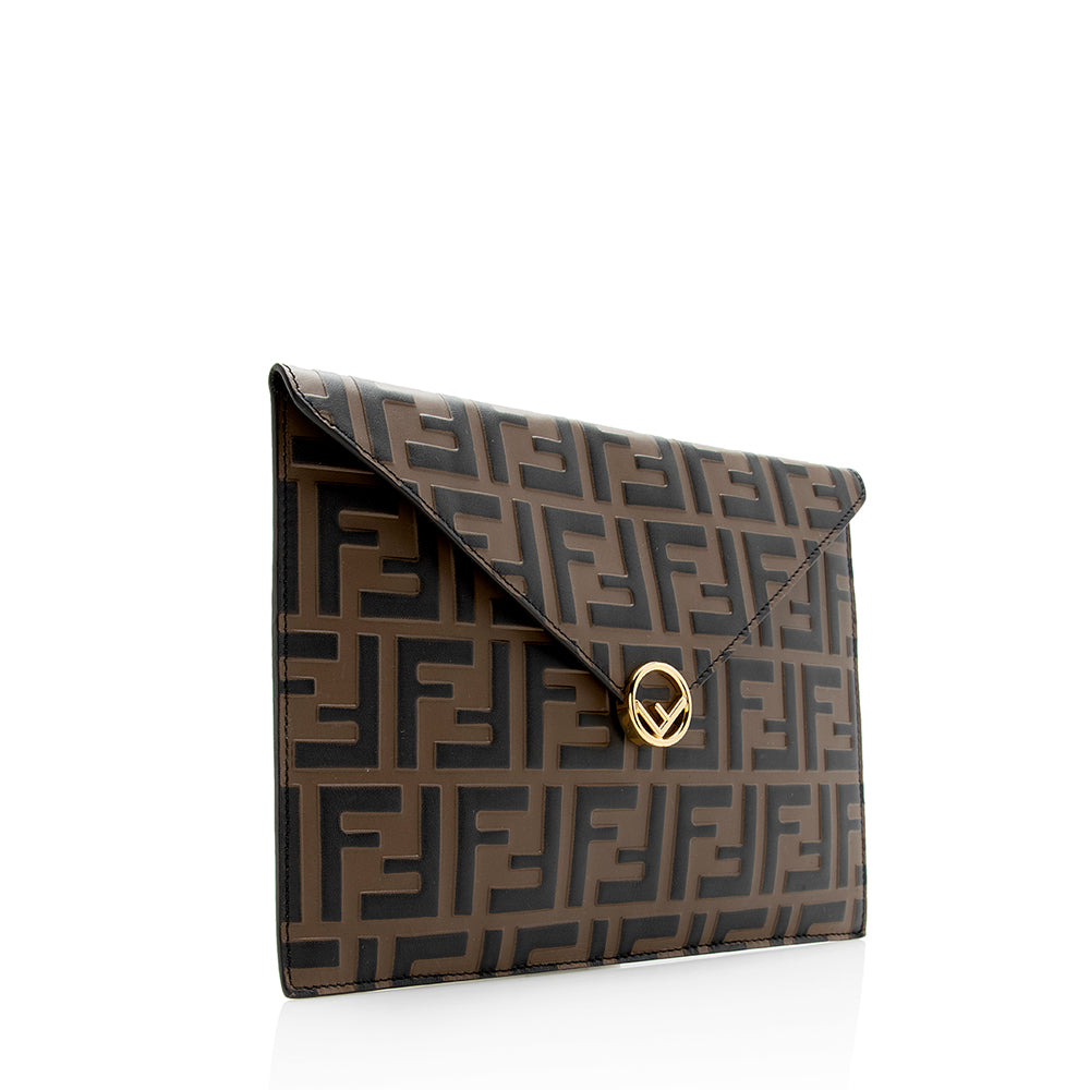 Luxury FendiFF Embossed 1974 Envelope Pouch (SHF-20977)