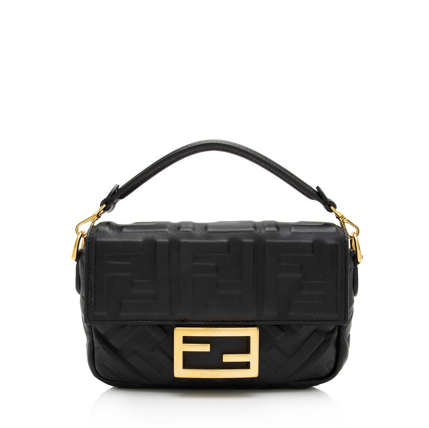 Luxury FendiFF Embossed 1974 Mini Baguette Shoulder Bag (SHF-st6LPG)