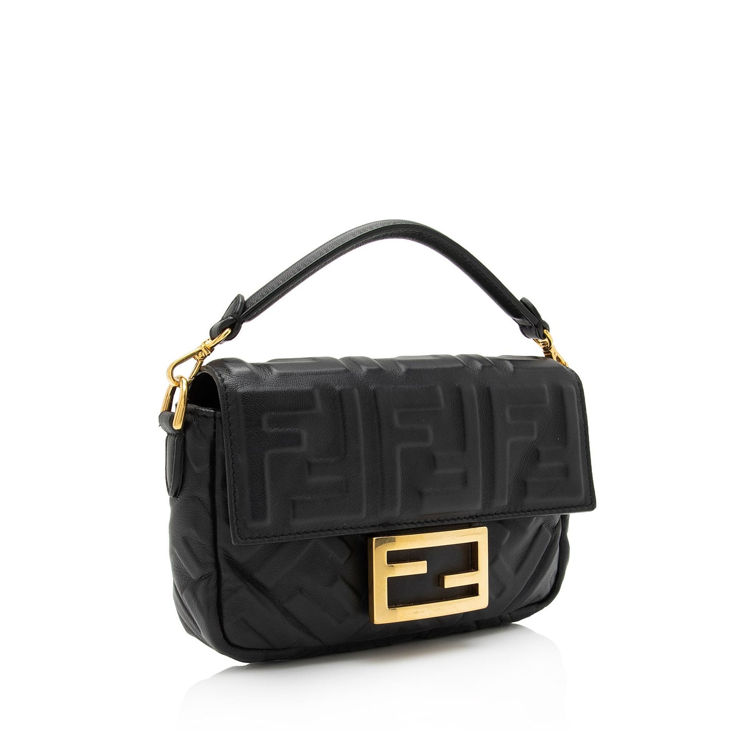 Luxury FendiFF Embossed 1974 Mini Baguette Shoulder Bag (SHF-st6LPG)