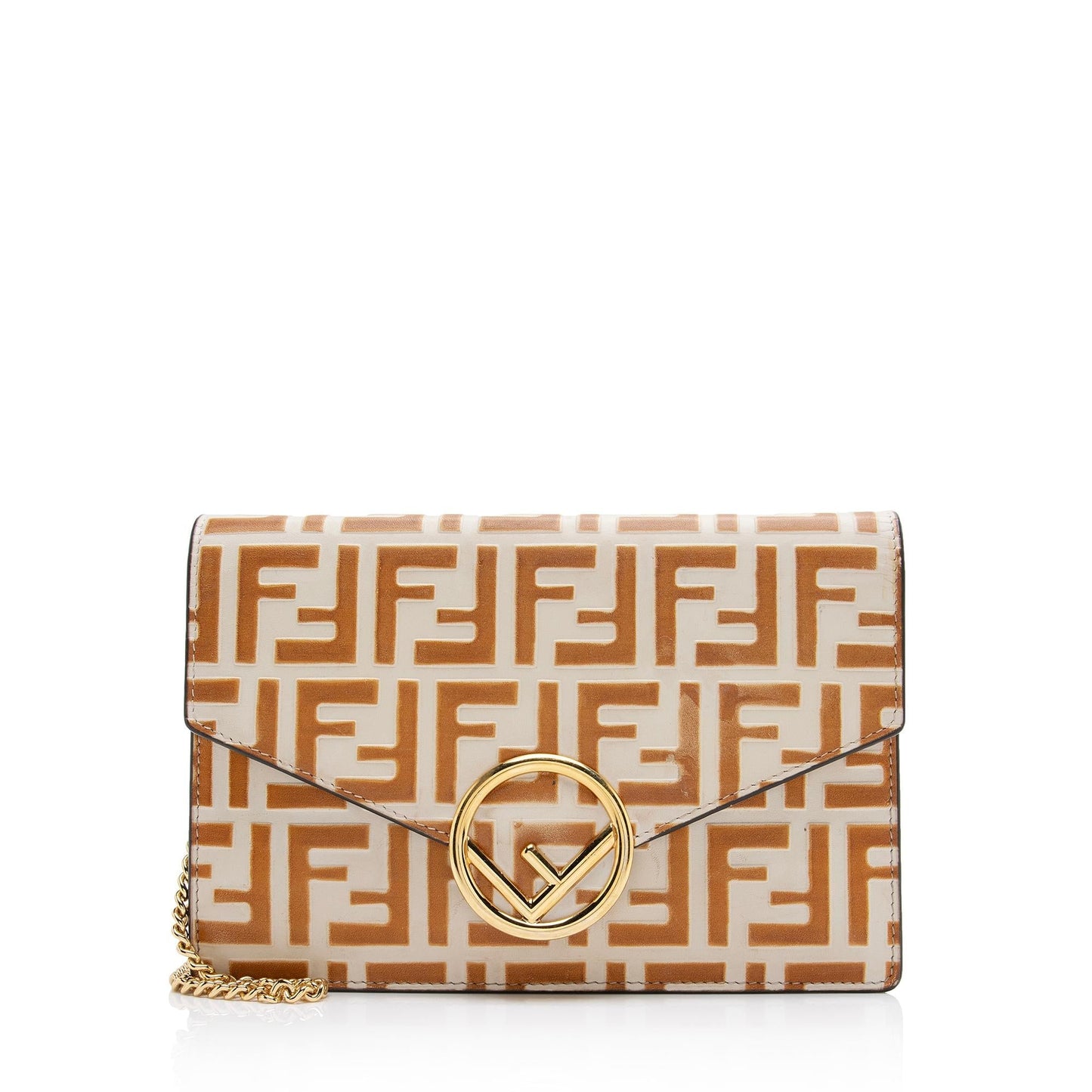 Luxury FendiFF Embossed 1974 Wallet On Chain (SHF-ZSVAwL)