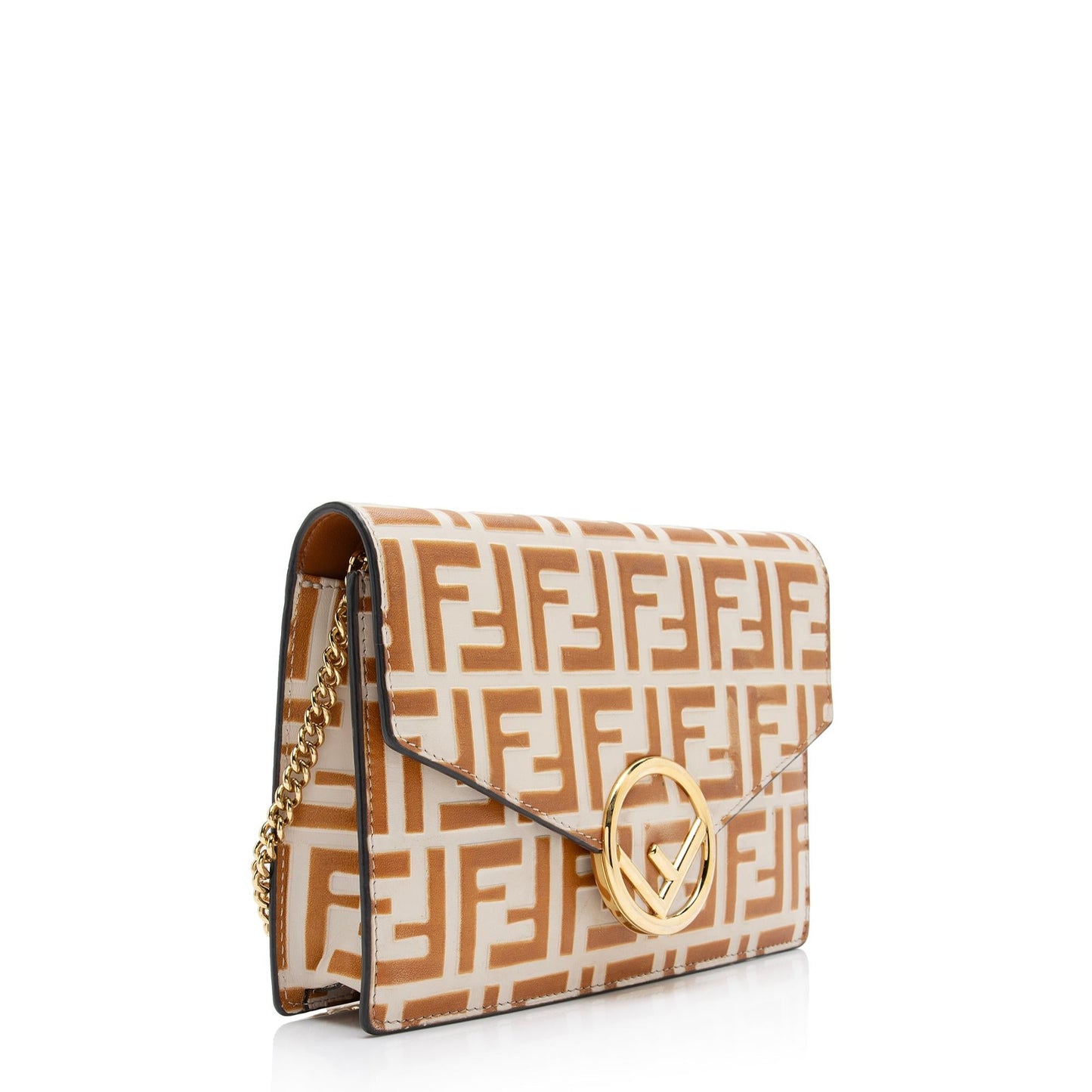 Luxury FendiFF Embossed 1974 Wallet On Chain (SHF-ZSVAwL)