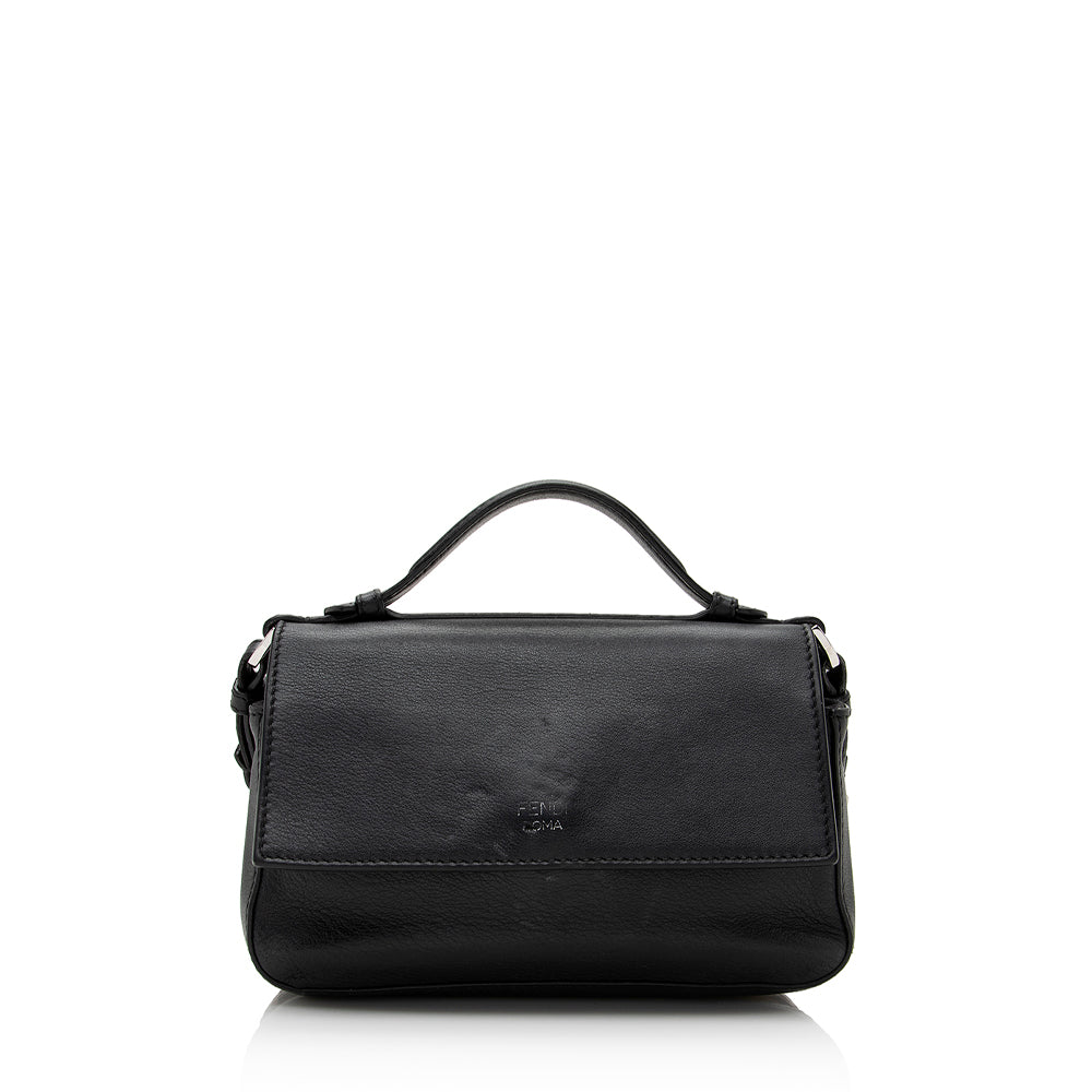 Luxury FendiFF Embossed Calfskin Double Micro Baguette Bag (SHF-22023)
