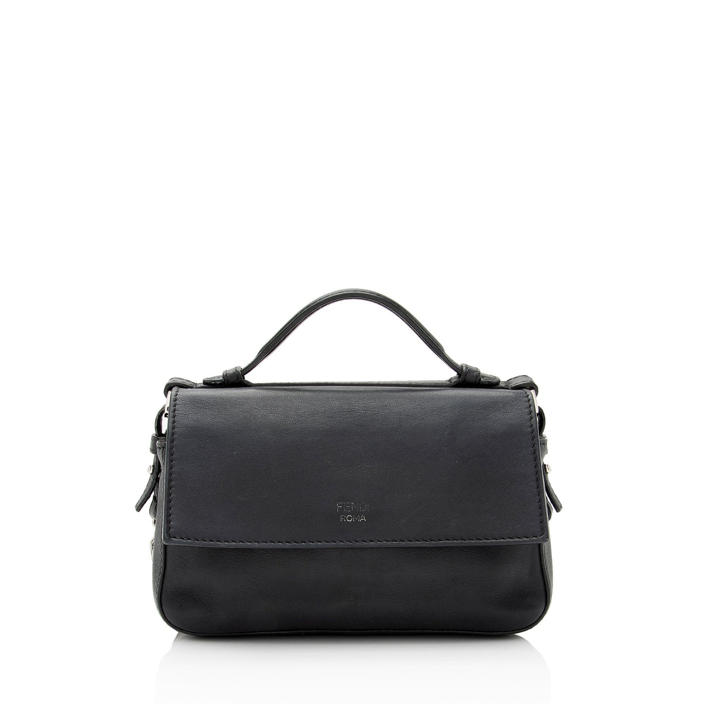 Luxury FendiFF Embossed Calfskin Double Micro Baguette Bag (SHF-yQ8d8d)