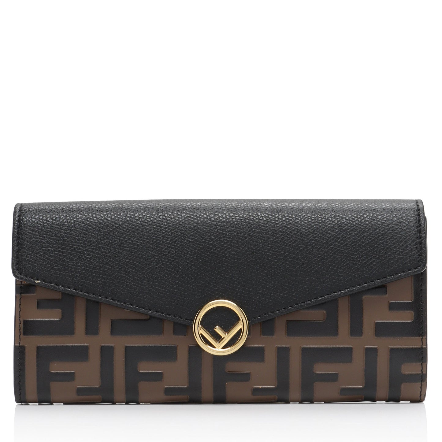 Luxury FendiFF Embossed Calfskin F is Luxury FendiContinental Wallet (SHF-vPL2iW)