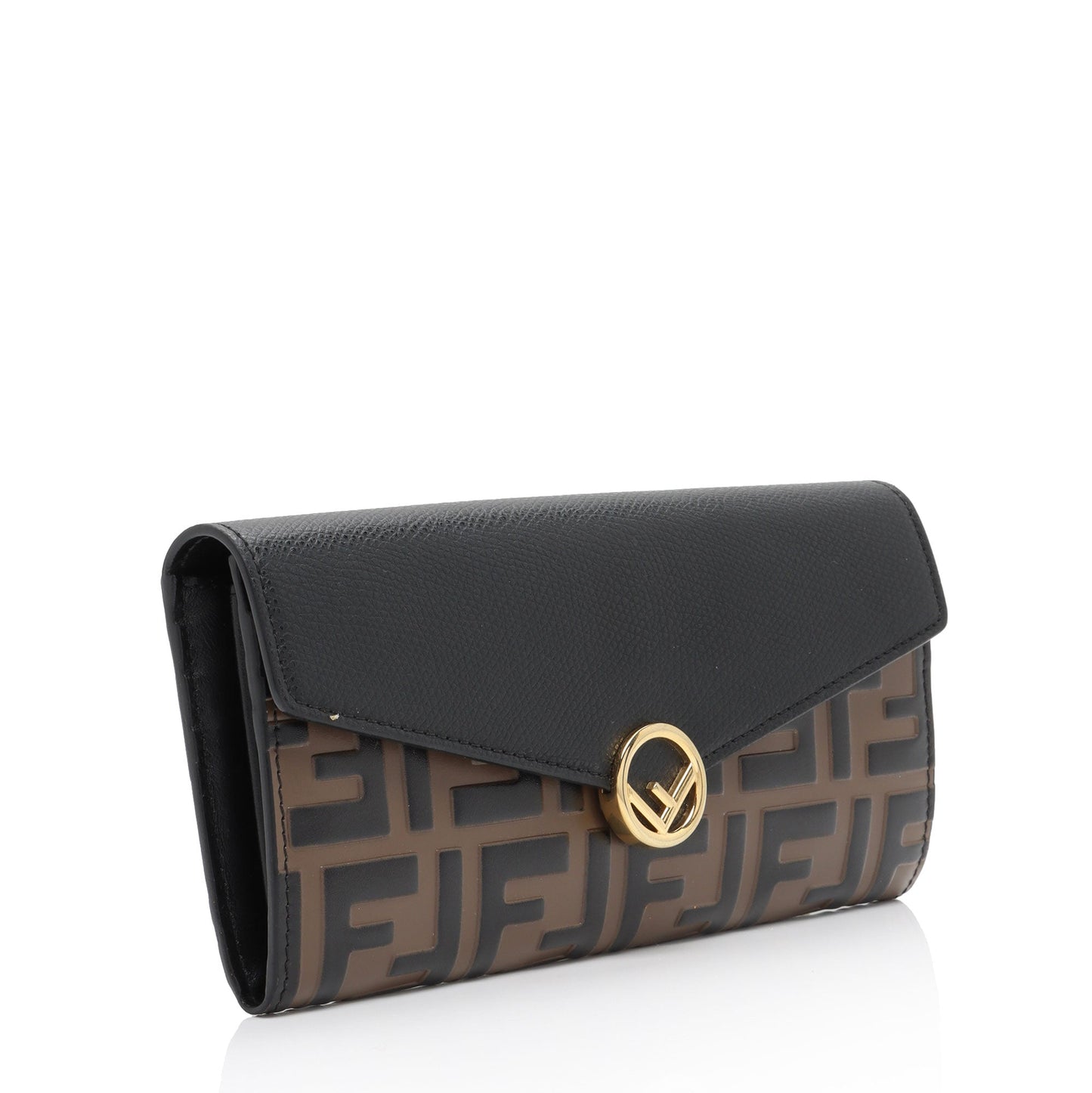 Luxury FendiFF Embossed Calfskin F is Luxury FendiContinental Wallet (SHF-vPL2iW)