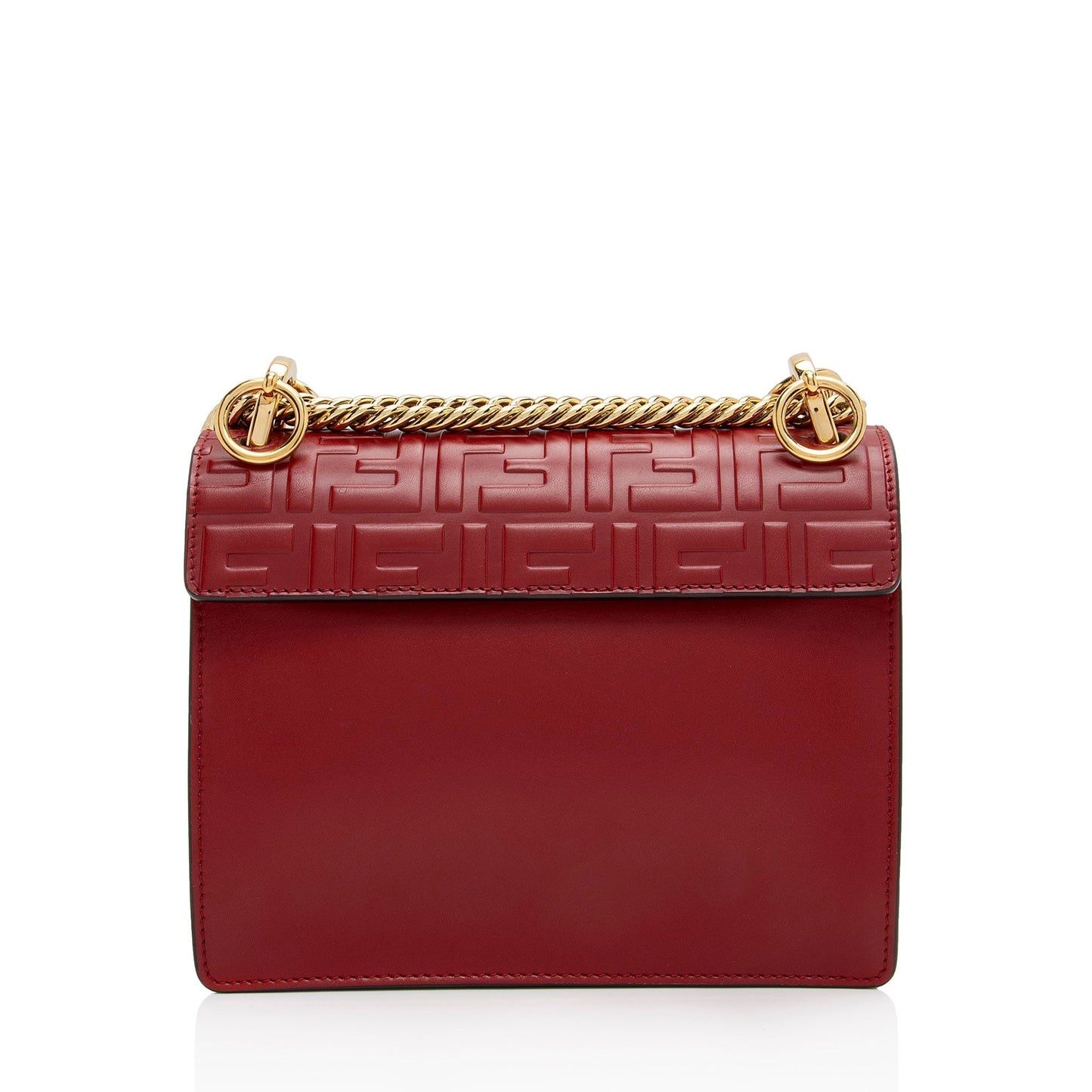 Luxury FendiFF Embossed Calfskin Kan I Small Shoulder Bag (SHF-flp0Jj)