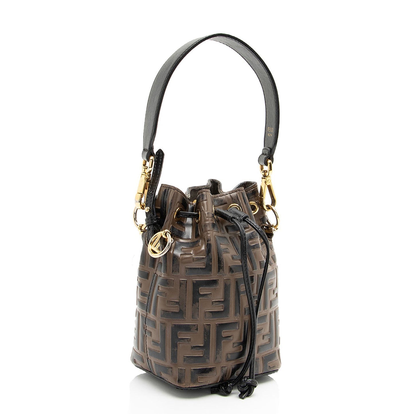 Luxury FendiFF Embossed Calfskin Mon Tresor Mini Bucket Bag - FINAL SALE (SHF-kHTP1s)