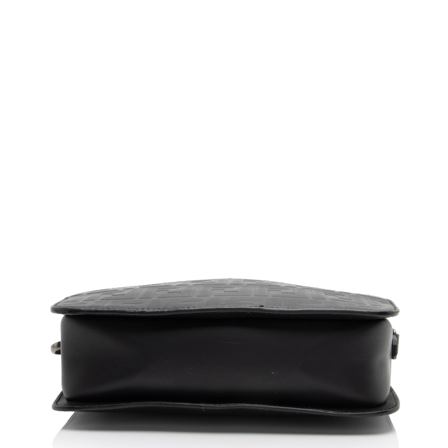 Luxury FendiFF Embossed Calfskin St. Zucca Messenger (SHF-QOa4iu)