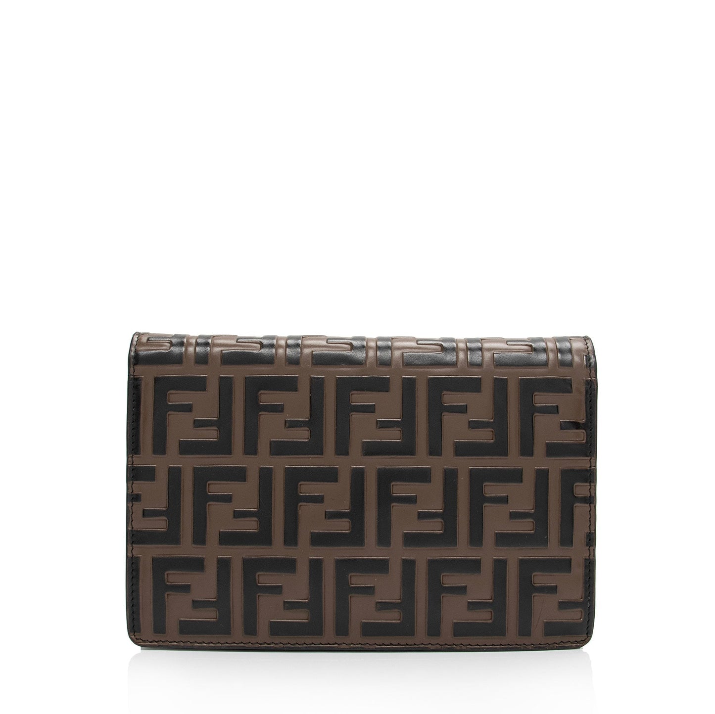 Luxury FendiFF Embossed Calfskin Wallet on Chain Mini Bag (SHF-BJP8ux)