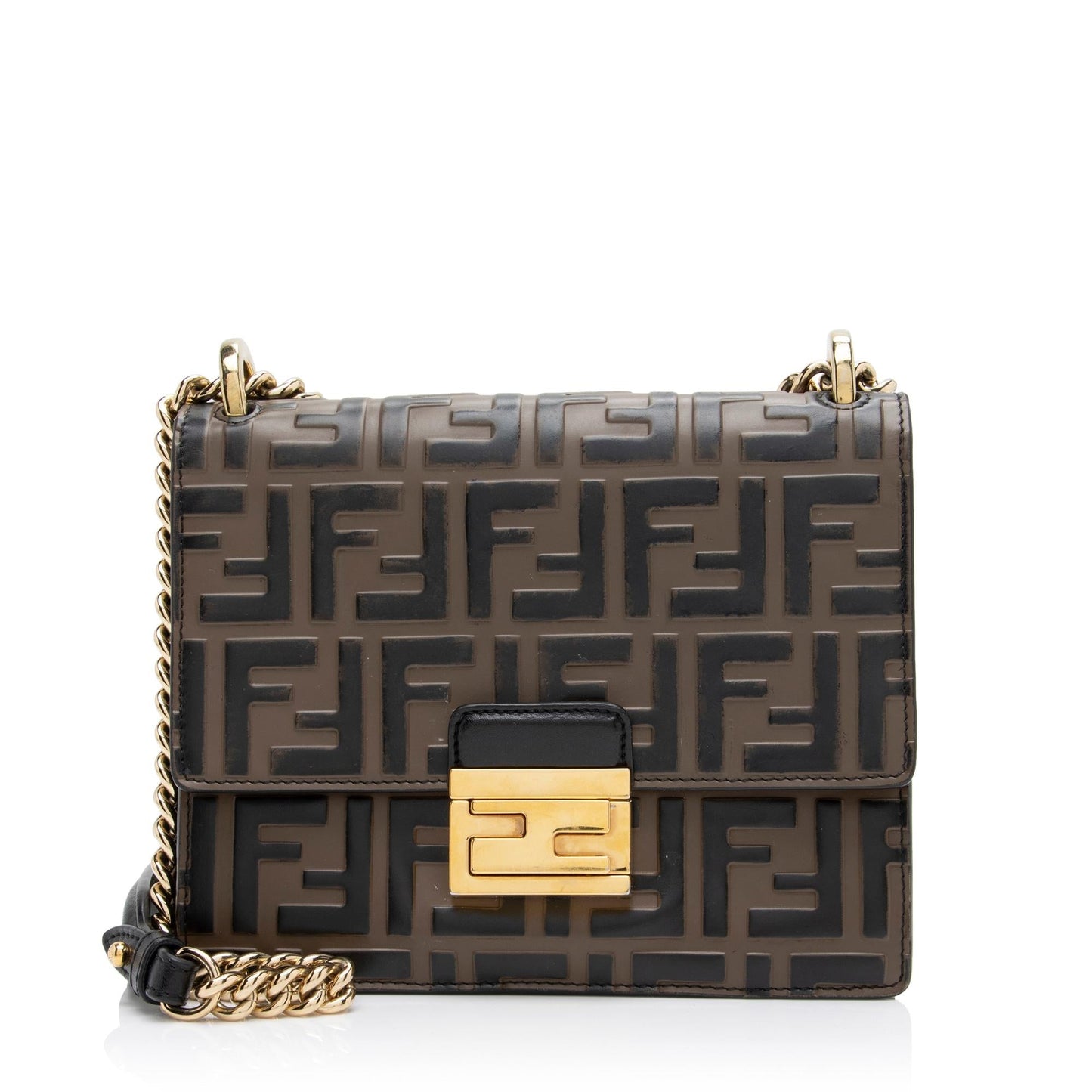 Luxury FendiFF Embossed Kan U Small Shoulder Bag (SHF-FKDtX8)