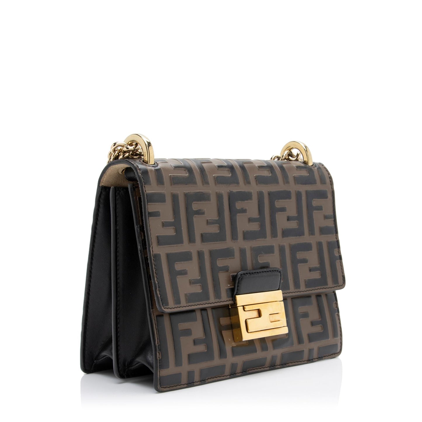 Luxury FendiFF Embossed Kan U Small Shoulder Bag (SHF-FKDtX8)