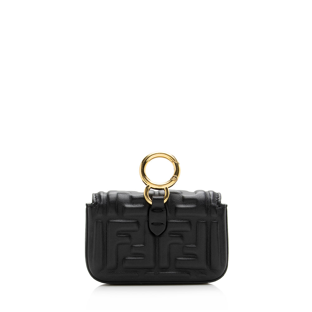 Luxury FendiFF Embossed Nano Baguette Charm Crossbody Bag (SHF-21252)