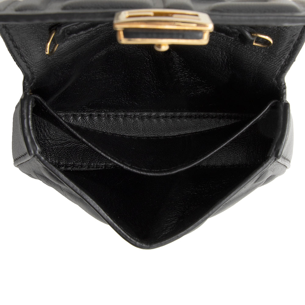 Luxury FendiFF Embossed Nano Baguette Charm Crossbody Bag (SHF-21252)
