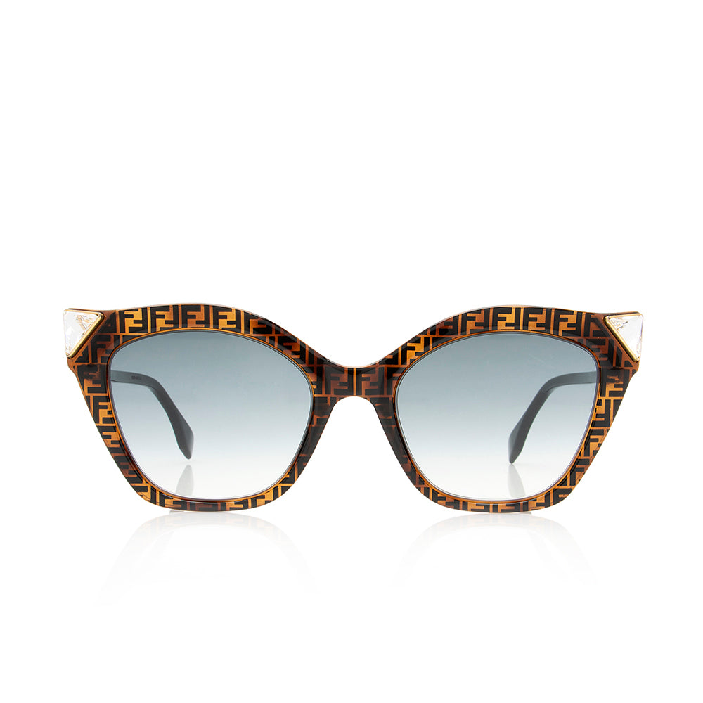 Luxury FendiFF Iridia Cat Eye Sunglasses (SHF-21526)