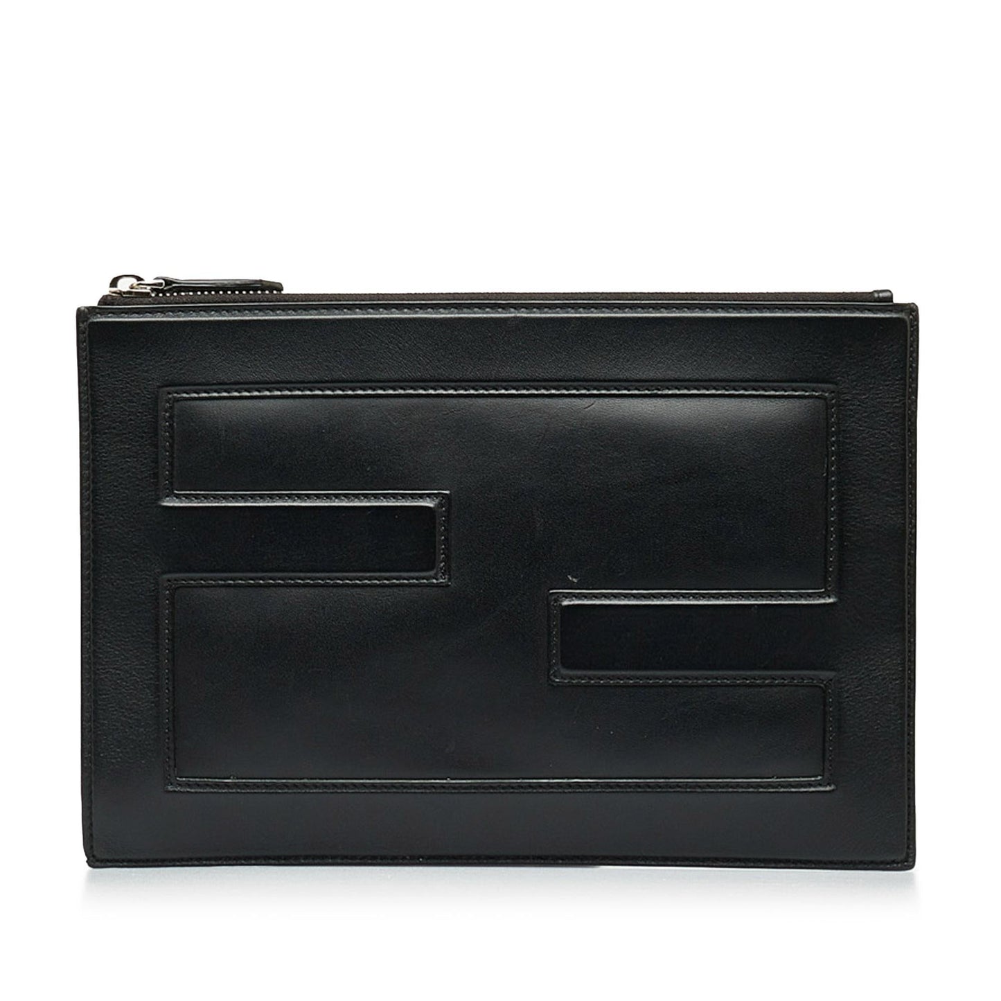 Luxury FendiFF Leather Zip Clutch (SHG-Pnk2mm)