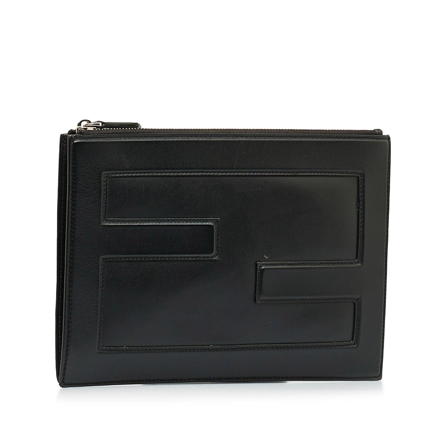 Luxury FendiFF Leather Zip Clutch (SHG-Pnk2mm)